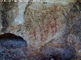 Pinturas rupestres del Abrigo de la Cantera. Figuras reticuladas