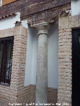Casa de la Calle Las Palmas n 4. Columna y zapatas