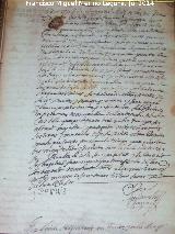 Ayuntamiento de Iznatoraf. 1567. Sobre el estado del Castillo de Iznatoraf y los ltimos moradores del mismo.