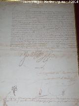 Ayuntamiento de Iznatoraf. 1593. Felipe II Cartas de los vecinos de Iznatoraf