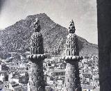 Catedral de Jaén. Pináculos. Foto antigua. Archivo IEG