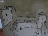 Castillo de Jimena. Dibujo del castillo