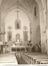 Iglesia de Santiago Mayor. Foto antigua. Altar Mayor