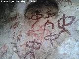 Pinturas rupestres de la Cueva de la Graja-Grupo VIII. 