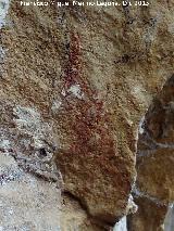 Pinturas rupestres de la Cueva de la Graja-Grupo XVI. Restos de pinturas