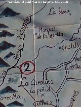 Historia de La Carolina. Mapa de Bernardo Jurado. Casa de Postas - Villanueva de la Reina