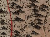 Historia de La Carolina. Mapa 1799. Mal ubicado