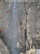 Pinturas rupestres de la Piedra Granadina I. Panel principal