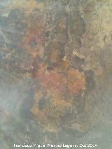 Pinturas rupestres de la Piedra Granadina II. Mancha de color rojo
