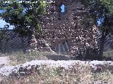Castillo de Nubla. Afloramientos de muros en primer trmino