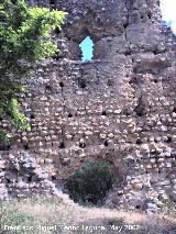 Castillo de Nubla. Huecos del muro
