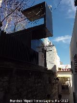 Calle Barranco de la Coronada. Situacin de la placa que recuerda el Convento de la Coronada