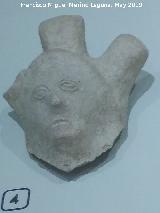 Cstulo. Busto de Minerva. Cermica. Siglos I-II d. C. Museo Arqueolgico de Linares