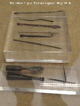 Cstulo. Instrumentos mdicos de bronce. Siglos I-II d.C. Museo Arqueolgico de Linares