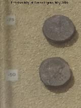 Cstulo. Ases de Cstulo 75 y 50 a.C. Museo Arqueolgico de Linares
