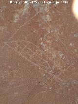 Pinturas rupestres y grabados del Poyo del Medio de la Cimbarra I. Grabado indito