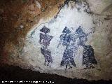Pinturas rupestres falsas de la Cueva de la Solana. 