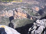 Cerro La Veleta. Extremidad rocosa que forma junto a la pared del Canjorro la entrada a los Caones