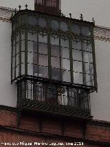 Casa de la Plaza de Espaa n 10. Balcn cerrado
