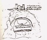 Castillo de la Pea. Dibujo antiguo