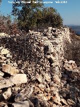 Fortn ibero romano de Las Monjas. Grosor de la muralla