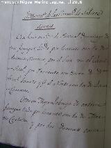 Historia de Navas de San Juan. Catastro 1819. Monasterio de Carmelitas de Sabiote