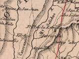 Historia de Navas de San Juan. Mapa 1847. Mal ubicado