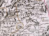 Poblado de Olvera. Mapa 1787
