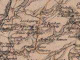 Poblado de Olvera. Mapa 1862