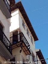 Casa de la Calle Maestra n 3. Balcn esquinero y torre mirador