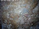 Pinturas rupestres de El Toril. Posibles restos de pinturas de la parte baja