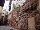Murallas de Málaga. Intramuros de la Plazuela Virgen de las Penas