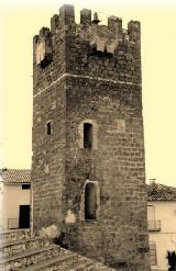 Castillo de Peal. Foto antigua. Torre del Reloj