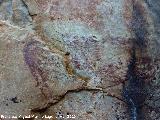 Pinturas rupestres de la Tabla del Pochico V. Zooformo central