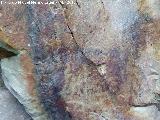 Pinturas rupestres de la Tabla del Pochico VI. Zooformo inferior