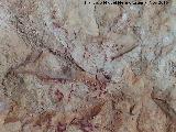 Pinturas rupestres de las Cuevas del Curro Abrigo II. Finos trazos