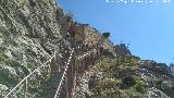 Castillo de Tíscar. Escalera metálica
