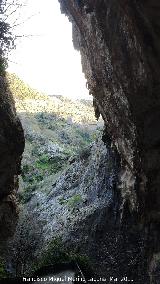Cueva del Agua. Salida de la cueva