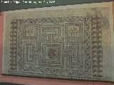 Villa Romana de Bruel. Mosaico romano siglos III-IV d.C. Museo Provincial de Jan