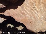 Pinturas rupestres del Abrigo de la Cueva del Santo Grupo IV. Pinturas en blanco