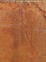 Pinturas rupestres del Abrigo de la Cueva del Santo Grupo IV. Sol