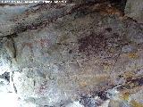 Pinturas rupestres de las Vacas del Retamoso II Grupo II. Pectiniformes en U invertida y soliforme