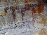 Pinturas rupestres de las Vacas del Retamoso II Grupo II. Antropomorfos