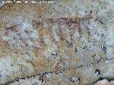 Pinturas rupestres de las Vacas del Retamoso II Grupo III. Pectiniforme