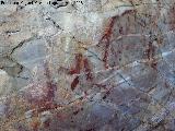 Pinturas rupestres de las Vacas del Retamoso II Grupo V. Figuras indefinidas