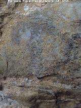Pinturas rupestres de las Vacas del Retamoso II Grupo V. Segundo antropomorfo