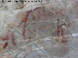 Pinturas rupestres de las Vacas del Retamoso II Grupo V. 