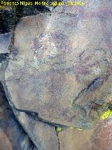 Pinturas rupestres de la Graja de Miranda I. Antropomorfo izquierdo