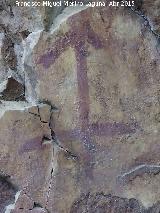 Pinturas rupestres de las Vacas del Retamoso XIII Grupo III. Antropomorfo