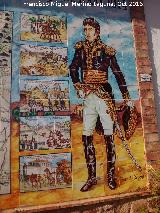 Batalla de Bailén. General Dupont. Azulejos de la Casa de Postas - Villanueva de la Reina
